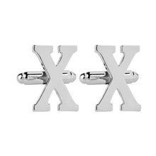 Load image into Gallery viewer, Zinc Alloy Initial letter cufflink
