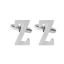 Load image into Gallery viewer, Zinc Alloy Initial letter cufflink
