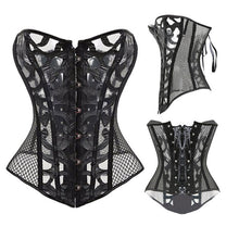 Load image into Gallery viewer, Miss Moly Steampunk Corset Sexy Gothic Bustier Overbust Slimming Dress Burlesque Top 6XL Plus Size Cloth Tummy Control Sheath
