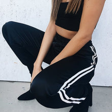 Load image into Gallery viewer, Loose Side Striped Long Sweatpants
