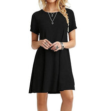Load image into Gallery viewer, Bohemian O Neck Short Sleeve Mini Dress
