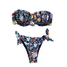 Load image into Gallery viewer, Floral Print Breast Pad Swimsuit
