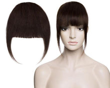 Load image into Gallery viewer, Human Hair Bangs Natural Hair Extensions Machine Remy 3 Clips
