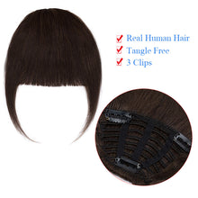Load image into Gallery viewer, Human Hair Bangs Natural Hair Extensions Machine Remy 3 Clips

