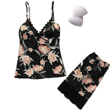 Load image into Gallery viewer, Separate 2pcs Lace Sleepwear Women Beach Dress Lingerie Night Short Sleeveless Ladies
