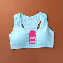 Load image into Gallery viewer, Breathable Young Girls Cotton Sports Bra
