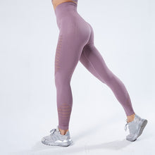 Load image into Gallery viewer, Hollow Printed High Waist Seamless Leggings
