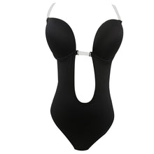 Load image into Gallery viewer, Backless Thong Invisible Plunge Bodysuit
