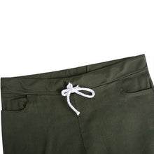 Load image into Gallery viewer, Multi-Pockets Drawstring Tie Pencil Pant
