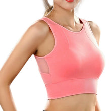 Load image into Gallery viewer, Mesh Shockproof Padded Sports Bra
