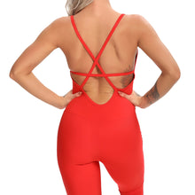 Load image into Gallery viewer, Women’s Halter Long Jumpsuits Skinny Backless Sleeveless Tracksuit Sportswear
