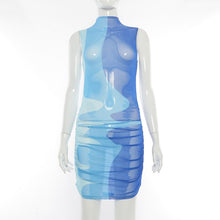 Load image into Gallery viewer, Turtleneck Elegant Sleeveless Bandage Dress
