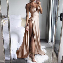 Load image into Gallery viewer, Women Long Dress High-split Maxi Sexy Solid Evening Party Dresses Clubwear Long Sleeveless Summer Dress
