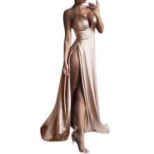 Load image into Gallery viewer, Women Long Dress High-split Maxi Sexy Solid Evening Party Dresses Clubwear Long Sleeveless Summer Dress
