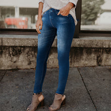 Load image into Gallery viewer, Slim Pencil High Waisted Seamless Denim Jeans
