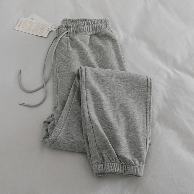 Pull On High Waisted Drawstring Joggers