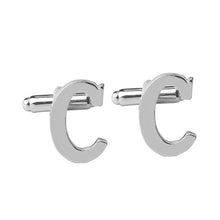 Load image into Gallery viewer, Zinc Alloy Initial letter cufflink
