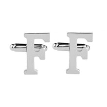 Load image into Gallery viewer, Zinc Alloy Initial letter cufflink
