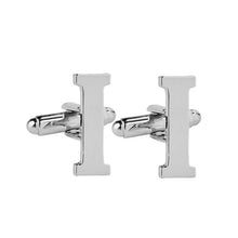 Load image into Gallery viewer, Zinc Alloy Initial letter cufflink
