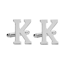 Load image into Gallery viewer, Zinc Alloy Initial letter cufflink
